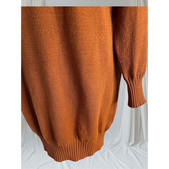 143 Story by Line Up Women’s M Crewneck LS Tunic Top in Pumpkin - Picture 4 of 11